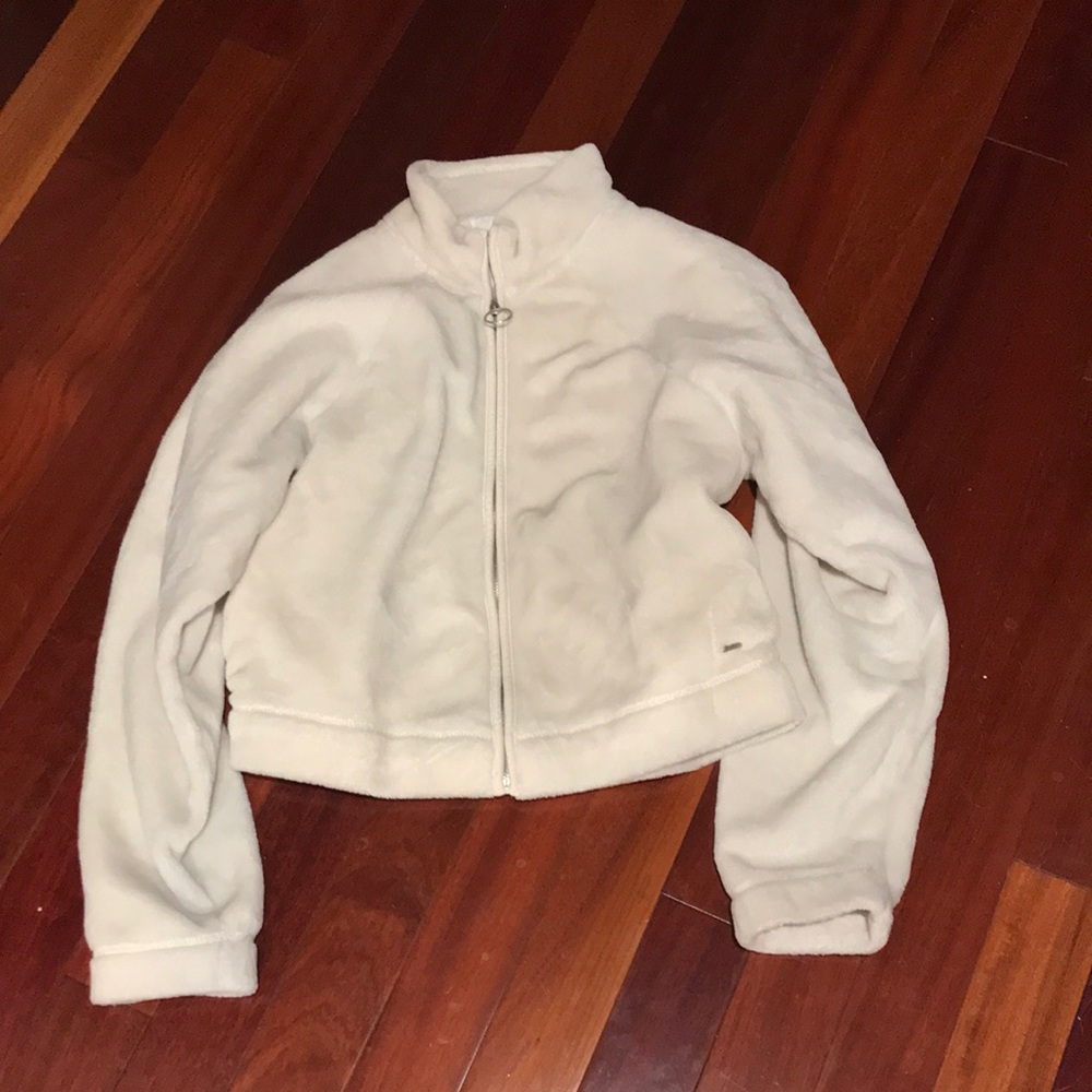 Women’s Cream Full-Zip Fleece Jacket